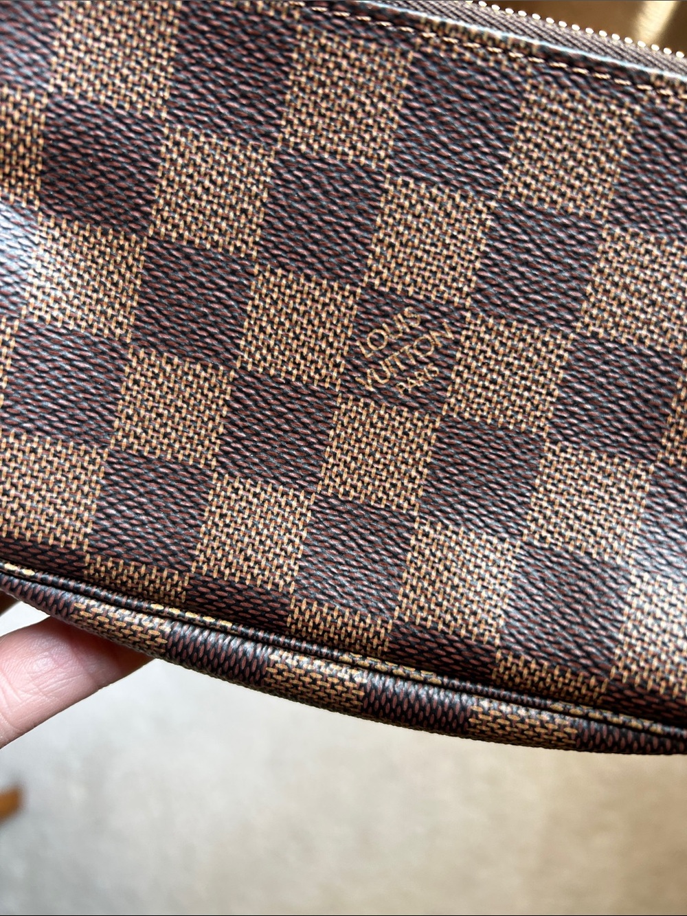 Louis Vuitton Damier Ebene Mini Pouchette - Picture 2 of 9